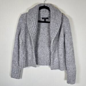 Banana Republic Esme Shawl Cardigan Womens S Gray Alpaca Blend Winter Staple